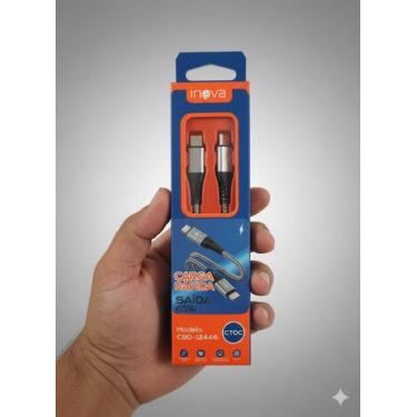 Imagem de Cabo USB Tipo C Inova 65W Carga Rápida Reforçado 1 Metro  Cores Variad