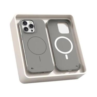 Imagem de Capa Ultrafina Fosca Sem Borda De PC Para iPhone Magsafe 17 16E 16 15 