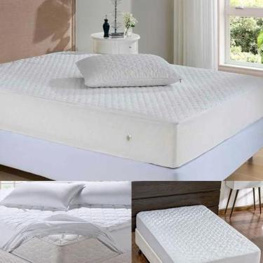 Imagem de Protetor De Colchão Impermeável Matelado Casal King Premium 190x200x40