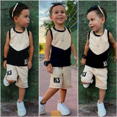 Imagem de Conjunto Infanto Juvenil lançamento verão menino 2 peças Bermuda e Cam