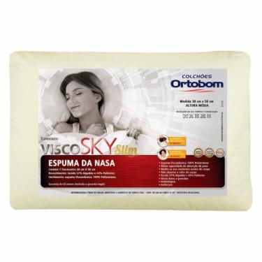 Imagem de Travesseiro Nasa Antialérgico Visco Sky Slim 1 Peça Ortobom - S & L En
