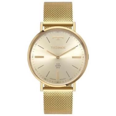 Imagem de Relógio Technos Masculino Slim Dourado - 2025LUM/1X-Masculino