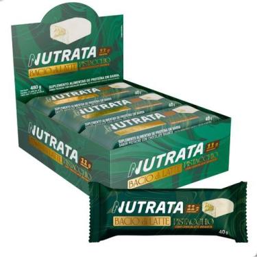 Imagem de Barra de Proteína Bacio Di Latte 40g Box 12 Unidades Nutrata, Pistacch