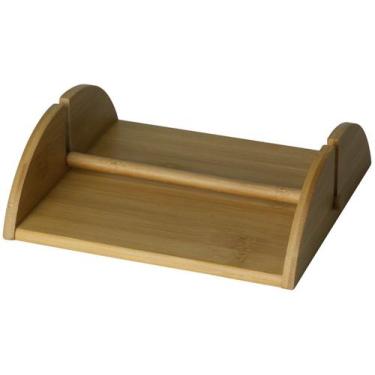 Imagem de Porta Guardanapo de Mesa Bambu Rústico Madeira 20x17cm Lyor