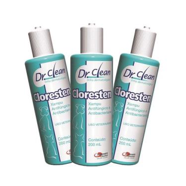 Imagem de Combo 3 Cloresten Shampoo Agener União - 200mL