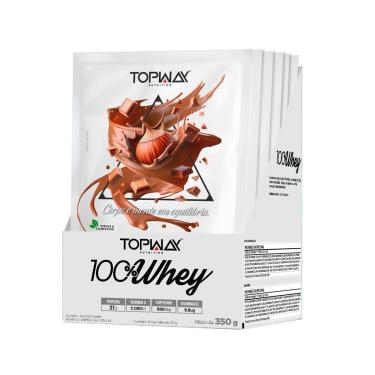Imagem de Whey Protein 100% Chocolate E Avelã 10 Sachês De 35G Topway-Unissex