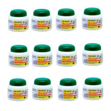 Imagem de Creme hidratante Pés e mãos com sebo de carneiro 240g - Kit 12 Unidade