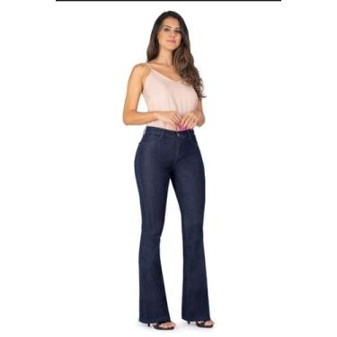 Imagem de Calça jeans Flare Cint. Intermediária  N. 44 - Muito Mais Jeans 