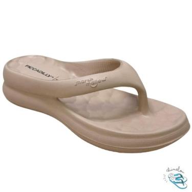 Imagem de Chinelo Piccadilly EVA Plataforma Conforto Novidade, Nude claro, 36