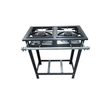 Imagem de Fogão Industrial 2 Bocas Alta Pressão 30x30 Kitchen Gourmet Primeira L