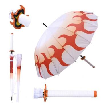 Imagem de Guarda Chuva Cabo O-Katana Rengoku Kyojuro Demon Slayer Suporte Mesa -
