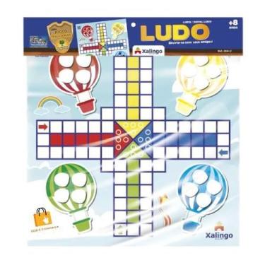 Imagem de Brinquedo Educativo em Madeira Jogo de Tabuleiro Ludo - Xalingo, Ludo