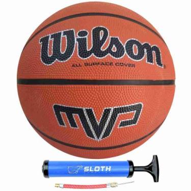 Imagem de Bola de Basquete Wilson MVP + Bomba de Ar, Laranja
