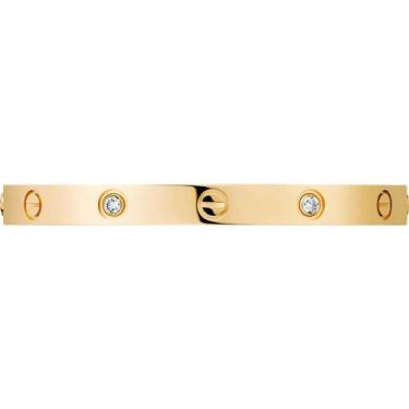 Imagem de Pulseira feminina dourada cravejada zircônias feita em aço inoxidável/