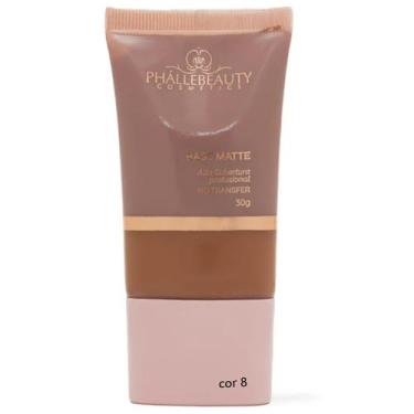 Imagem de Base matte alta cobertura efeito matte phallebeauty - Phállebeauty, CO