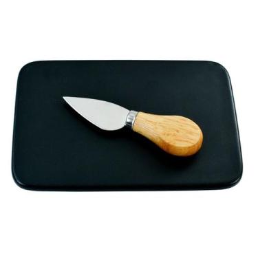 Imagem de Jogo 2 peças para queijo Cheese ardósia 26x16x3cm -Dynasty, 3 meses po