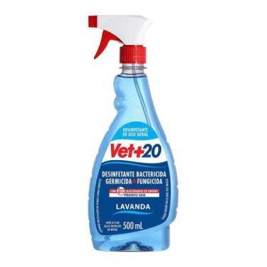 Imagem de Desinfetante Pronto-Uso Spray Bactericida 500ml - Vet+20 - Vet +