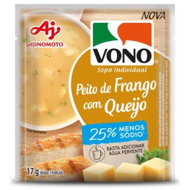 Imagem de Sopa cremosa VONO Sabor Peito de Frango com Queijo Menos Sódio 17g - V