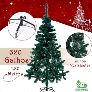 Imagem de Arvore de Natal 1,80 Metros 320 Galhos Pinheiro Pé de Metal - Klizz, V