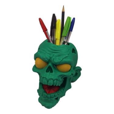 Imagem de Porta Canetas Zombie Zumbi Organizador Porta Trecos Terror - Genérica