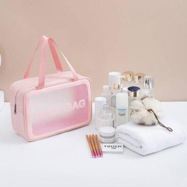 Imagem de Necessaire Viagem Porta Maquiagem Perfume Creme Higiene Organizador Es