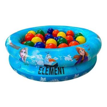 Imagem de Piscina Inflável Infantil 37 Litros Colorida + 25 Bolinhas - Etitoys, 