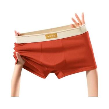 Imagem de Cuecas Boxer De Algodão plus Size Para Homens, Sexy, Confortáveis E Ma