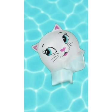 Imagem de Touca de Natação Infantil Gatinho em Silicone - Congratulations Store