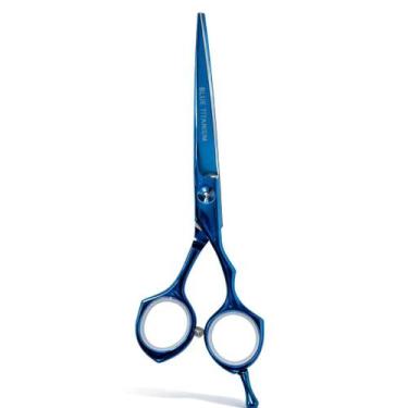Imagem de Tesoura Profissional Mega Kasho Blue Titanium Fio Navalha 6 K5360-6