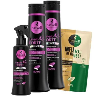Imagem de Sh Cond 500ml + Fluido 120ml Cavalo Forte Hidra Haskell