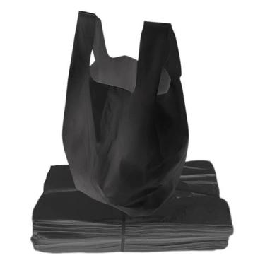Imagem de 4 kg sacola plastica preta 40x50 reforçada reciclada grossa - PLASTJAL
