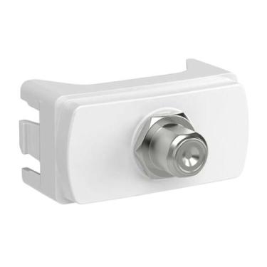 Imagem de Módulo Soquete Coaxial Para Antena Tv Schneider Miluz - Branco - Schne