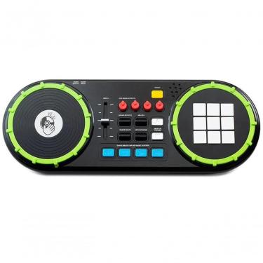 Imagem de Dj Mixer Infantil com Painel de LED BR1175 Saída de Áudio Alto Falante Externo Entrada Via Smartphone Media Player