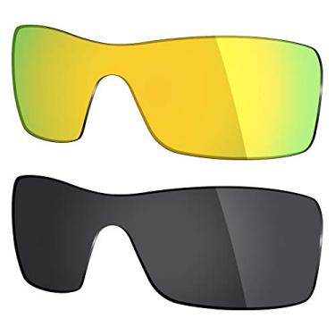 Imagem de Mryok 2 pares de lentes polarizadas de substituição para óculos de sol Oakley Batwolf – Opções