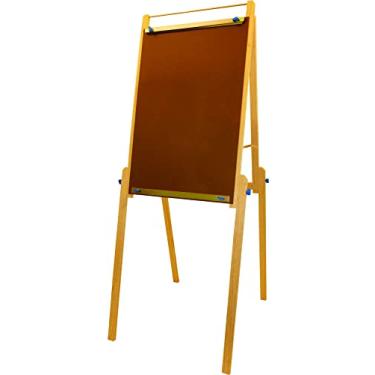 Imagem de Cavalete Flip Chart para Blocos e Folha A-1, com Suporte para Rolo de Papel, Linha Econômica, Trident, 14029