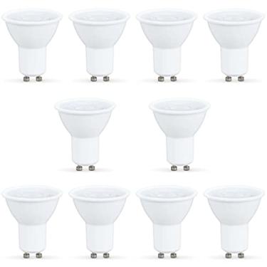 Imagem de Kit 10 Lâmpada Led Dicróica Gu10 4.8w 350l Bivolt Amarela