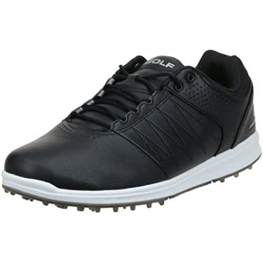 Imagem de Skechers Sapato de golfe masculino Pivot Spikeless, Preto/branco, 10