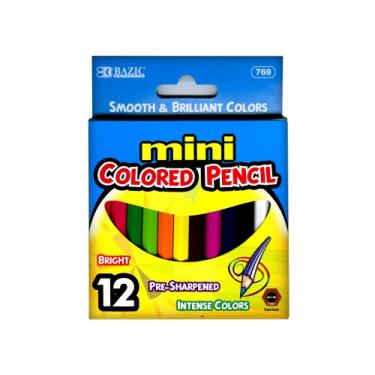 Imagem de Mini lápis colorido BAZIC 12