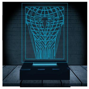 Imagem de Luminária Led Abajur  3D  Homem Aranha Marvel Heroi 5 - Rb Criações