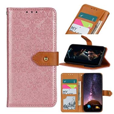 Imagem de YUNCHAO Caixa de telefone Para Sony Xperia 1 II Europeu Floral Embossed Cobre Fivela Horizontal Flip Capa de Couro PU com suporte e cartão Slots & Carteira e moldura de fotos capa para celular