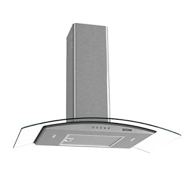 Imagem de COIFA DE PAREDE 80CM VIDRO CURVO CLEAN FOGATTI KROMANOX 127V