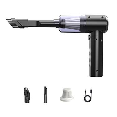 Imagem de 120W / 20000Pa Potente sucção portátil portátil para carro Aspirador de pó dobrável Aspirador de pó sem fio doméstico Utilitário de limpeza de pêlos de animais de estimação Aspirador de pó para