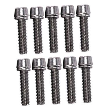 Imagem de Parafusos de haste de bicicleta F Fityle M5 M6 X20 mm Parafusos de haste de liga de estrada com peças de vedação - Prata, M6