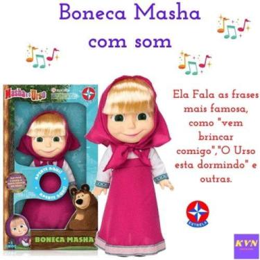 Imagem de Boneca Masha Com Som - Original Estrela 35cm