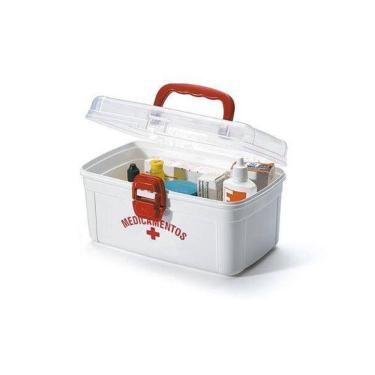 Imagem de Frasqueira Caixa Medicamentos Media