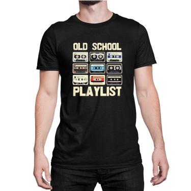 Imagem de Camiseta Old School Playlist Anos 90 80 Fita Cassete Cassette
