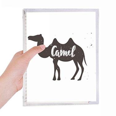 Imagem de Caderno de animal preto e branco Camel com folhas soltas recarregáveis