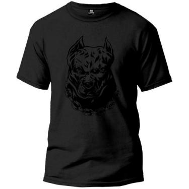 Imagem de Camiseta Adulto Dog Pit Masculina Tecido Premium 100% Algodão Manga Cu