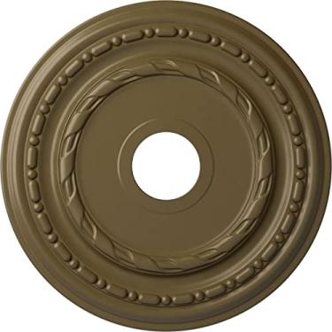 Imagem de Ekena Millwork CM17DUMMFMedalhões de teto decorativos modelados de acordo com padrões e designs históricos originais, lama do Mississippi