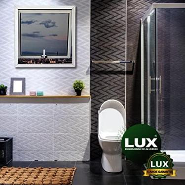 Imagem de Janela de Alumínio Maxim Ar 40x60cm Com Grade Lux Esquadrias Branco